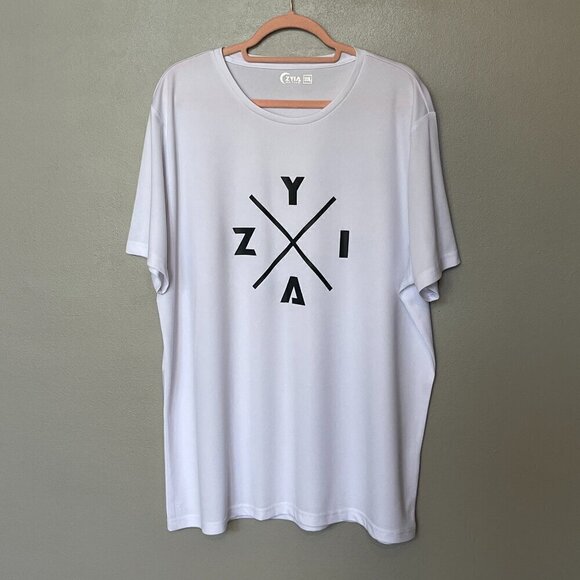 Zyia Active X Trainer Shirt- White-  XXXL - Picture 3 of 6